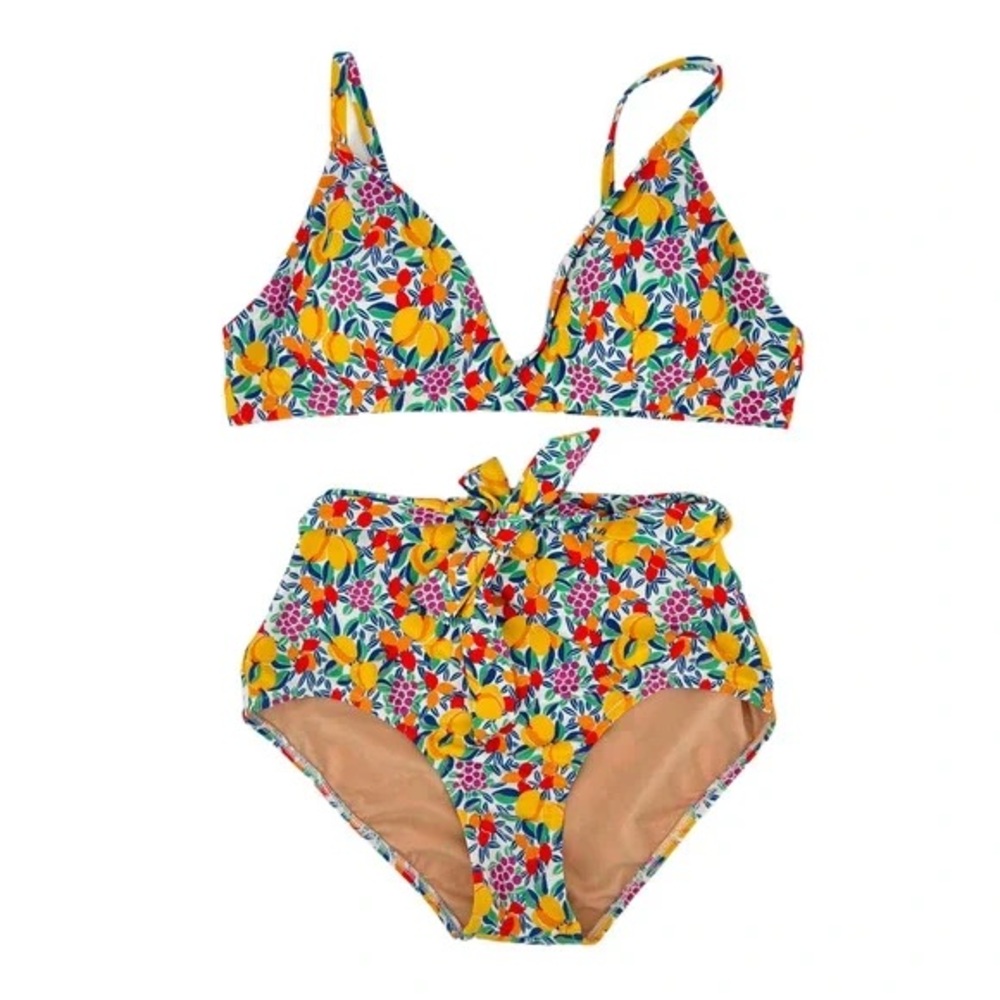 JCrew Factory Two Piece High Waisted Bikini Set Size M, NWOT, Never worn